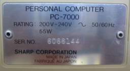 SHARP PC-7000.     
